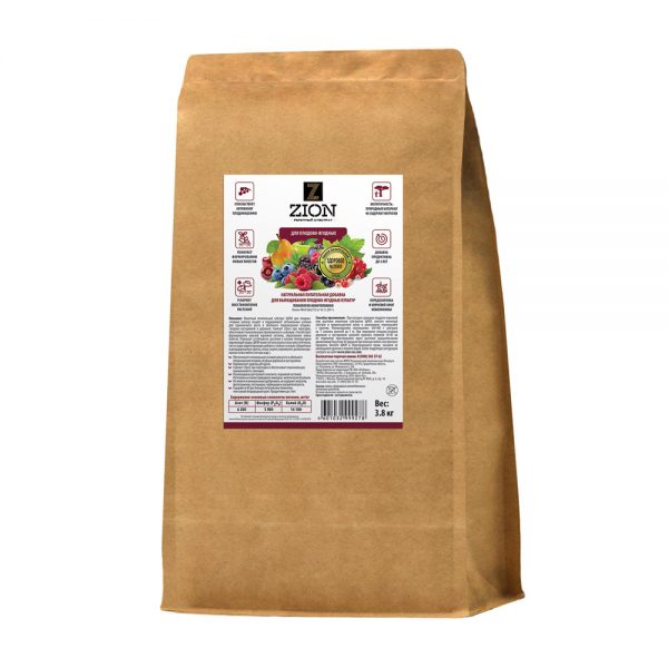 Цион удобрение для плодово-ягодных (крафтовый мешок, 3.8 кг)